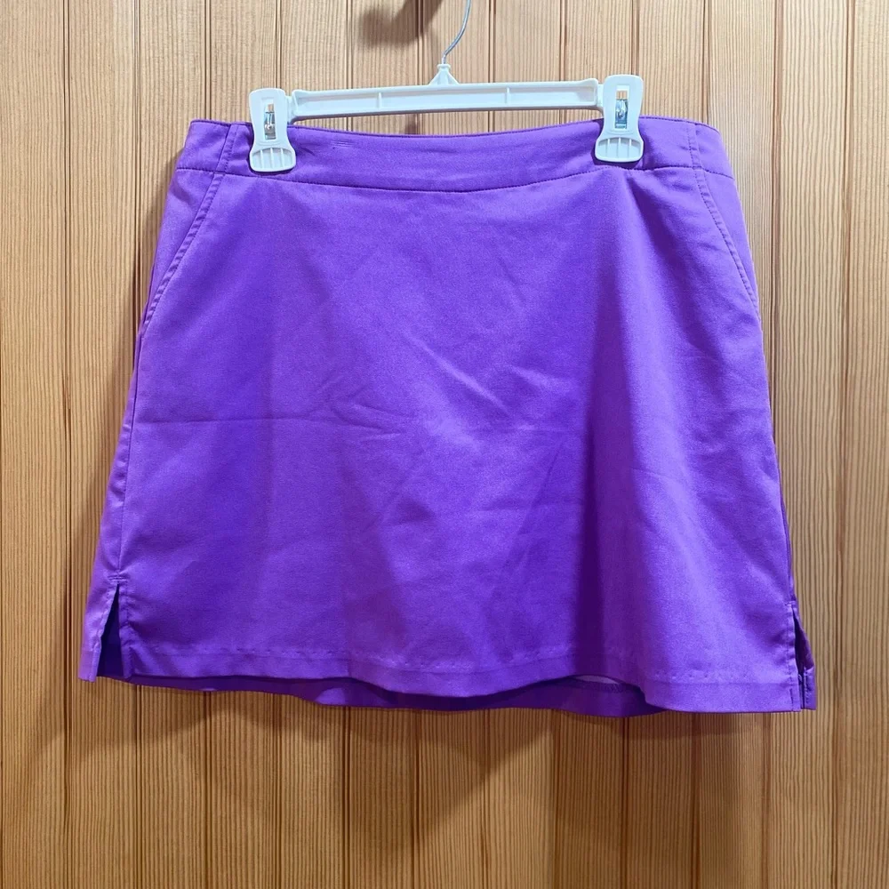Lady Hagen Vibrant Purple Mini Skirt with shorts underneath - Picture 2 of 8